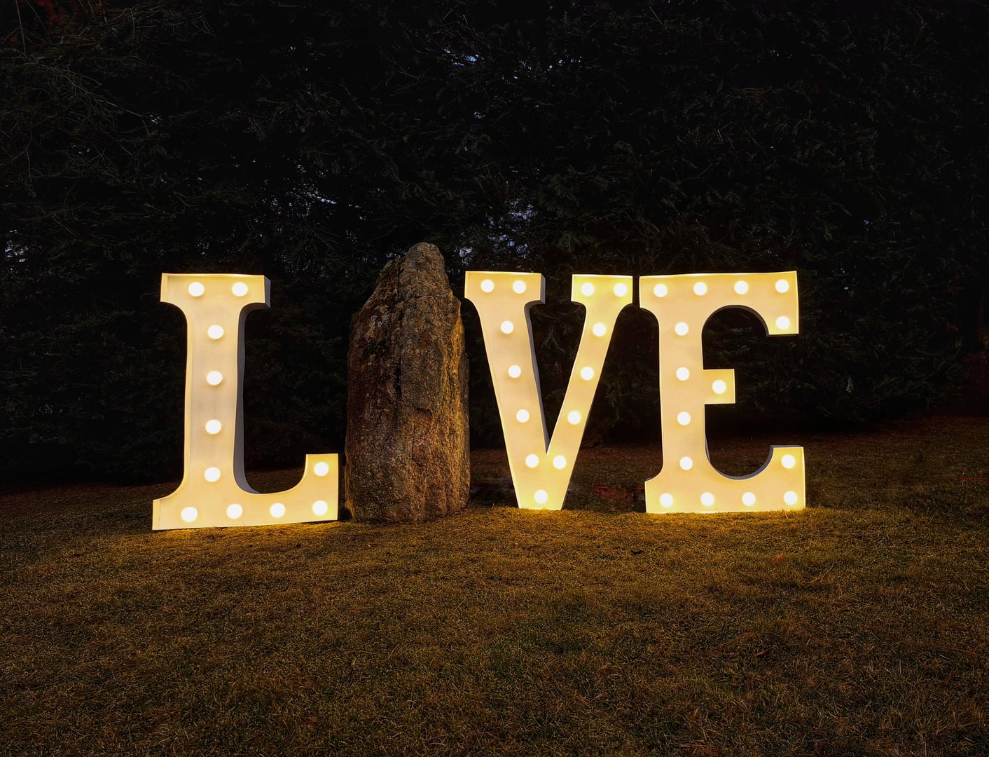 Glowing letters cover image