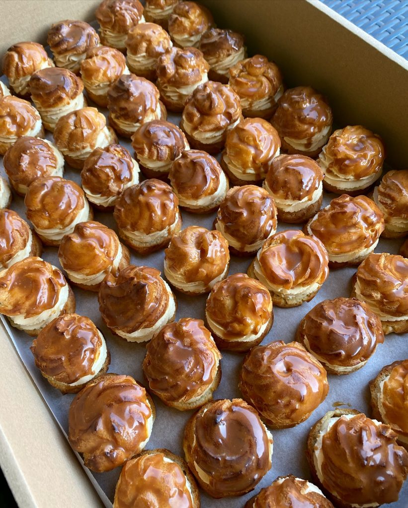 Dessert with chocolate