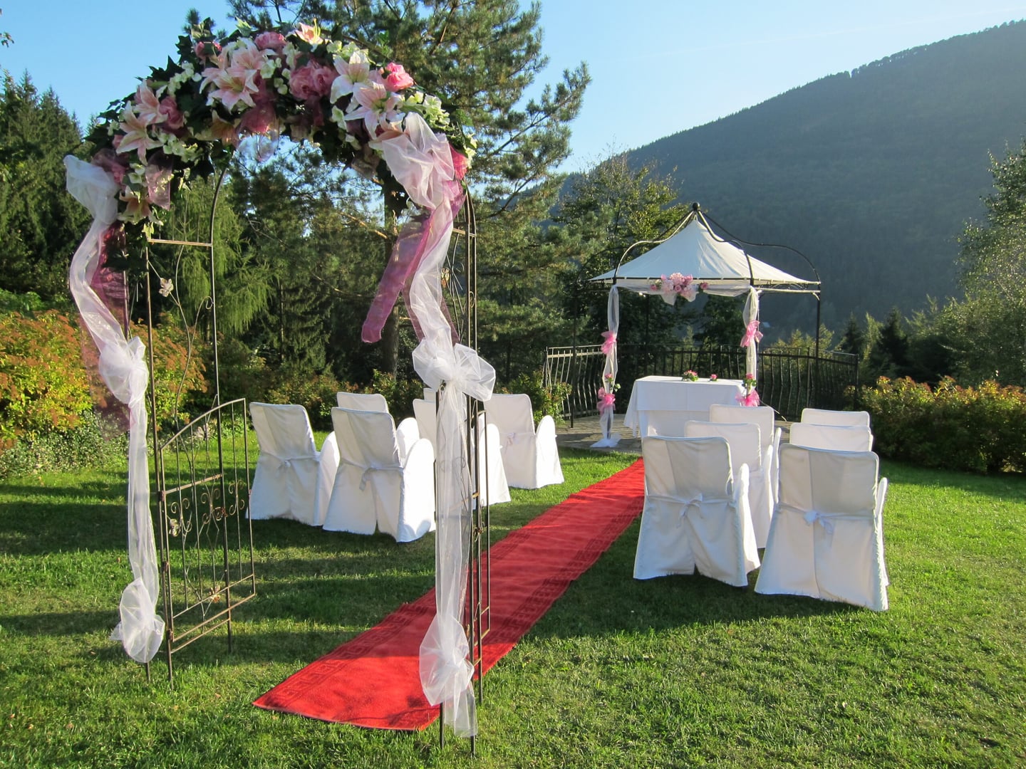 Wedding setup at Hotel Zlatý orel Ostravice