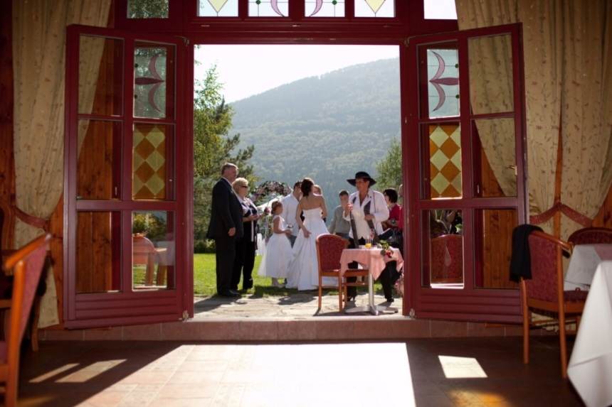 View from Hotel Zlatý orel Ostravice