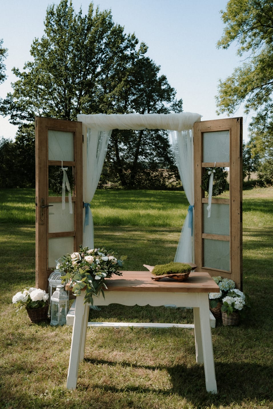 Wedding setup at Stodola Chrbonín