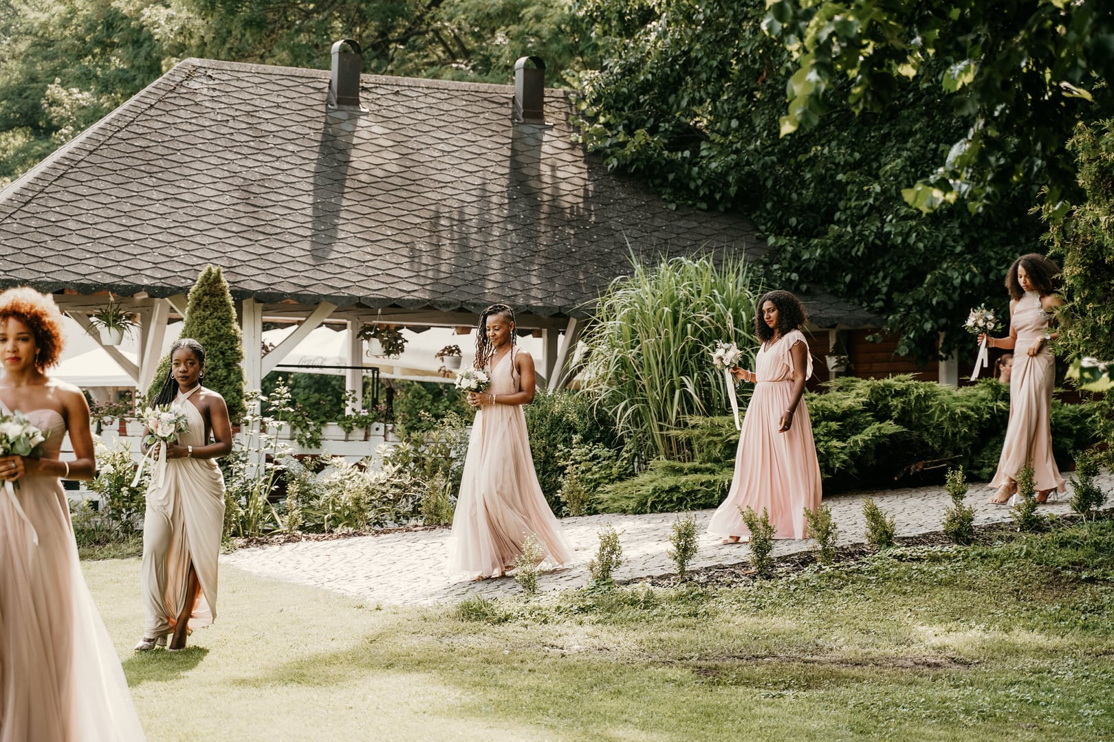 Wedding reception setup