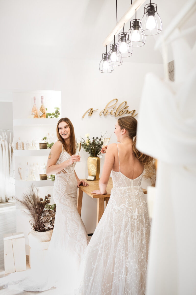Wedding dress display