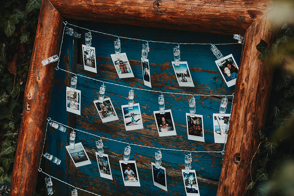 Dřevěný fotorám Rustiko