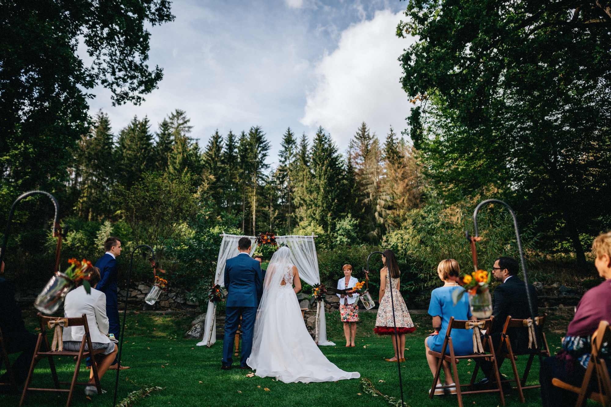 Wedding ceremony at Statek Vletice