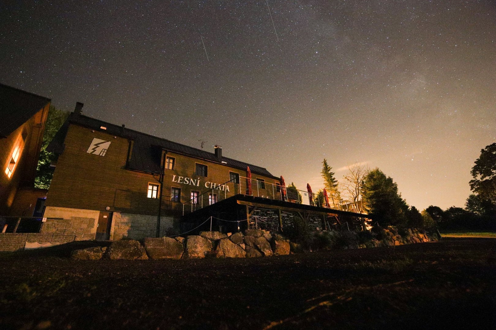 Lesní chata exterior