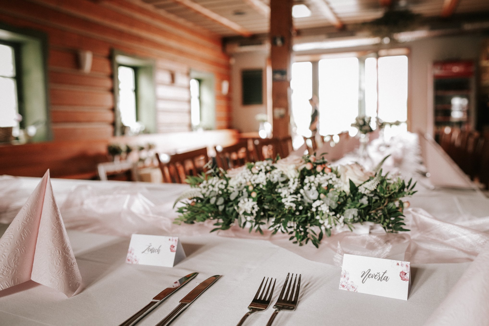 Lesní chata terrace view