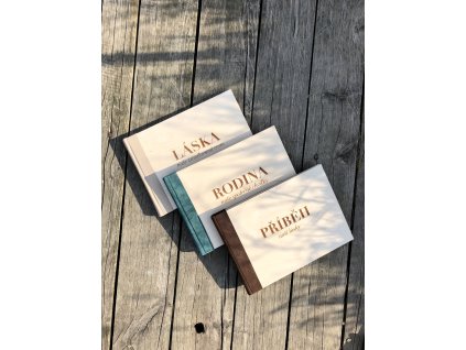 Image of leather-bound photo album