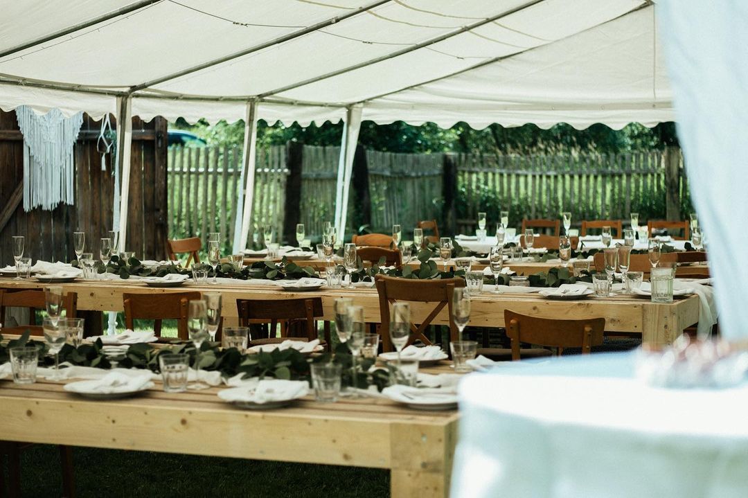 Wedding setup at Luční Mlejn