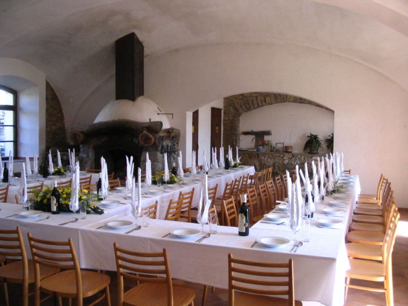 Wedding ceremony setup