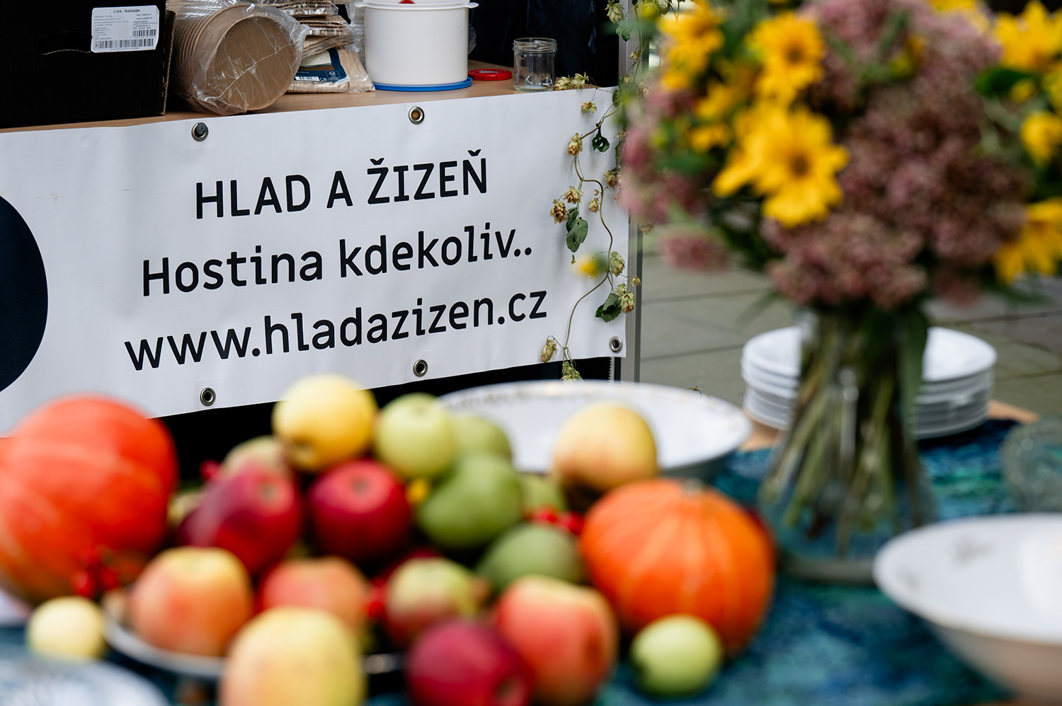 Catering event setup