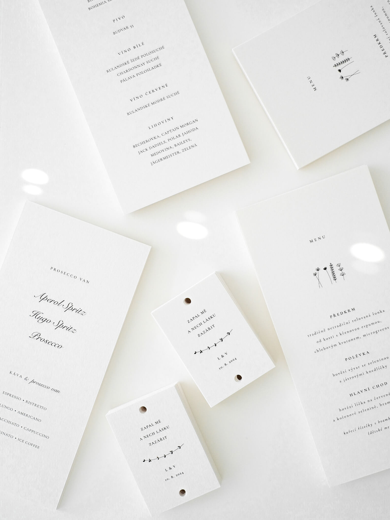 Jednoduché svatební tiskoviny