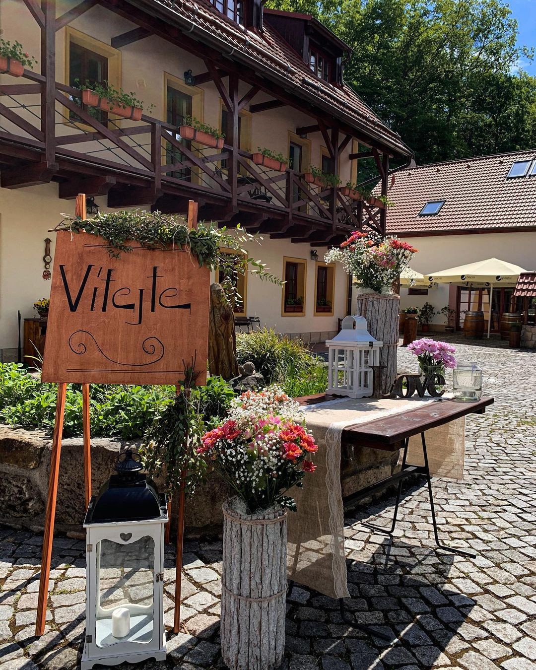 Wedding setup at the venue