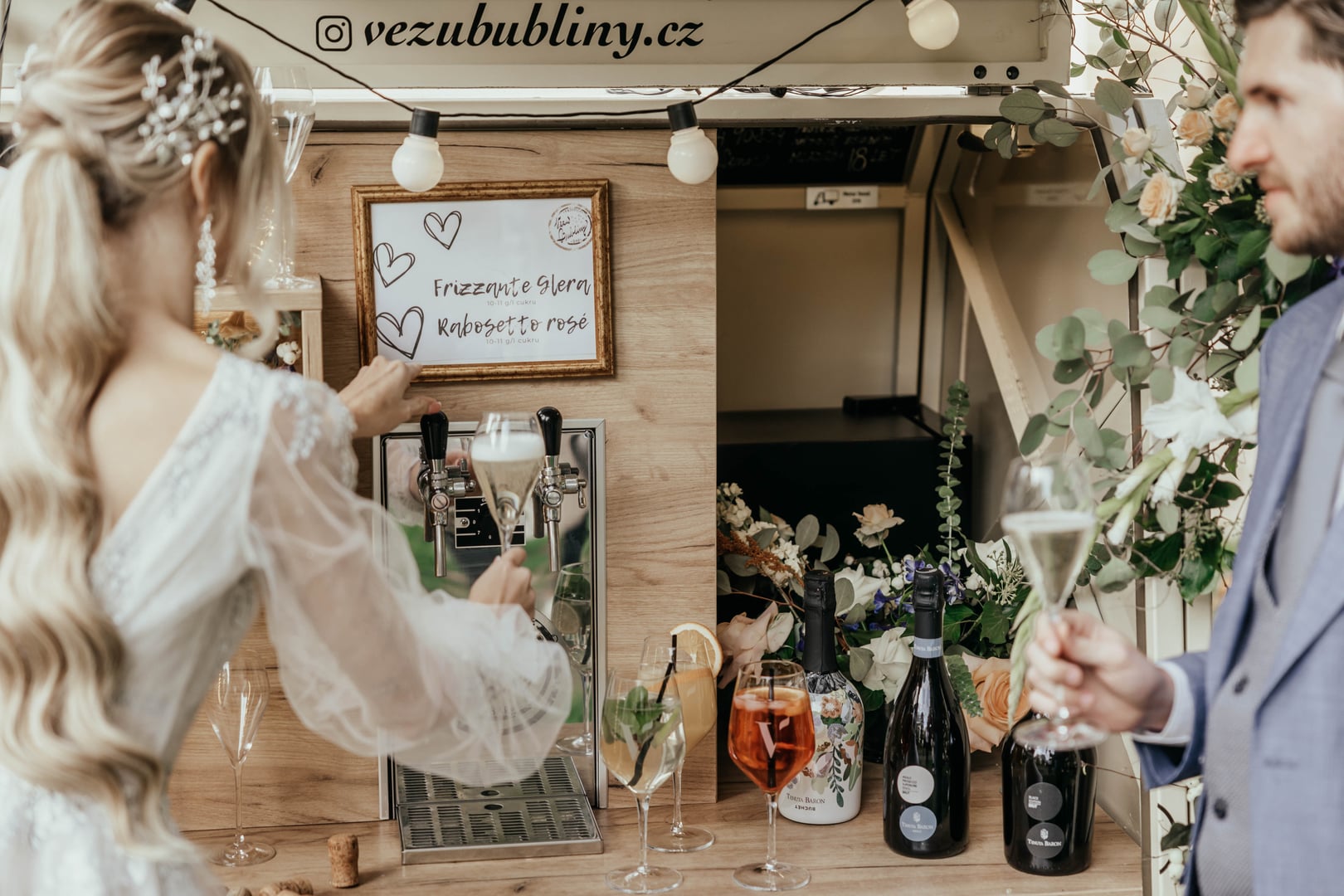Prosecco van event setup