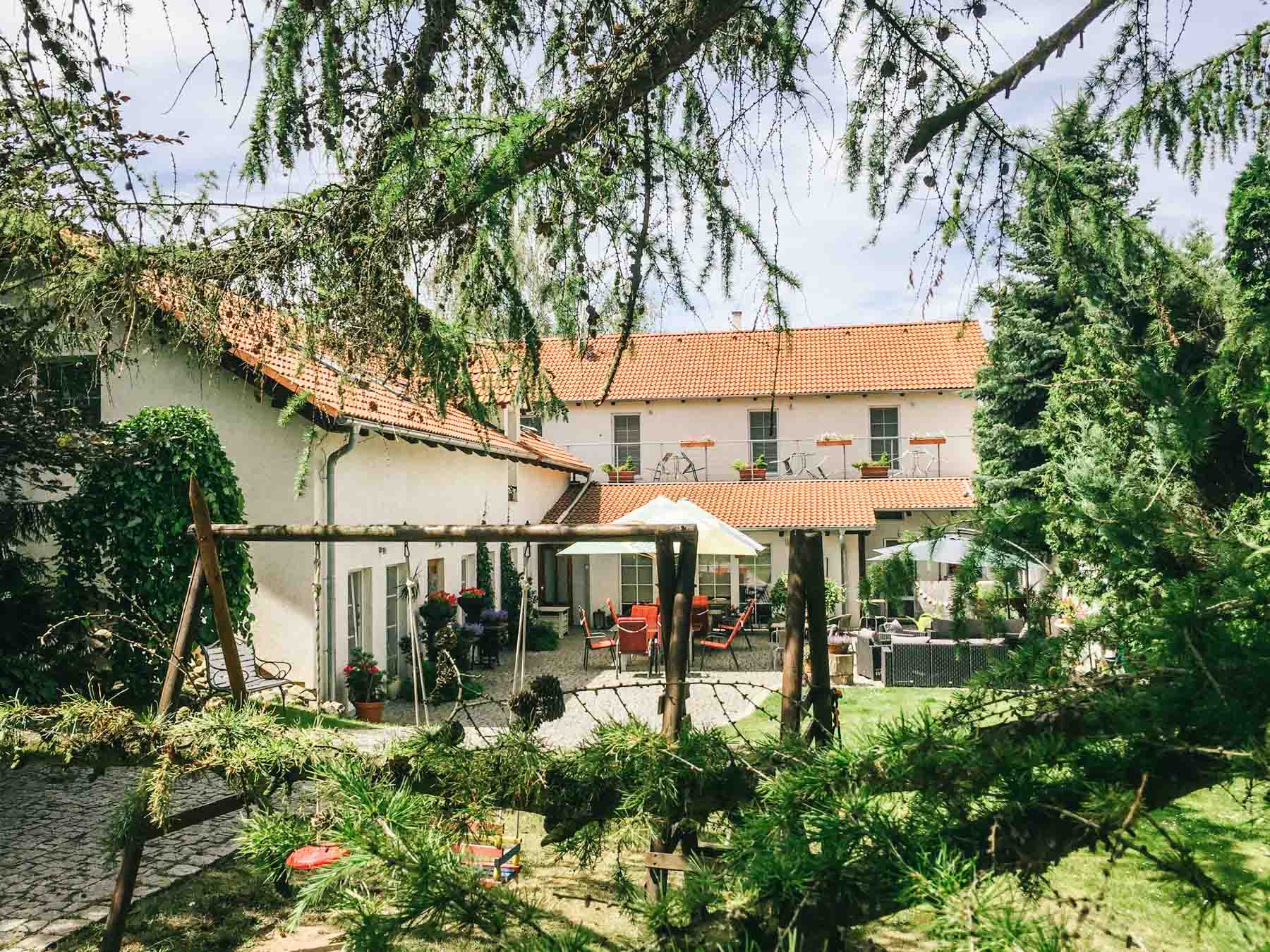 Garden view at Alt pension