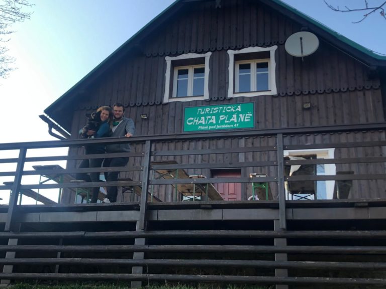 Chata Pláně spring view