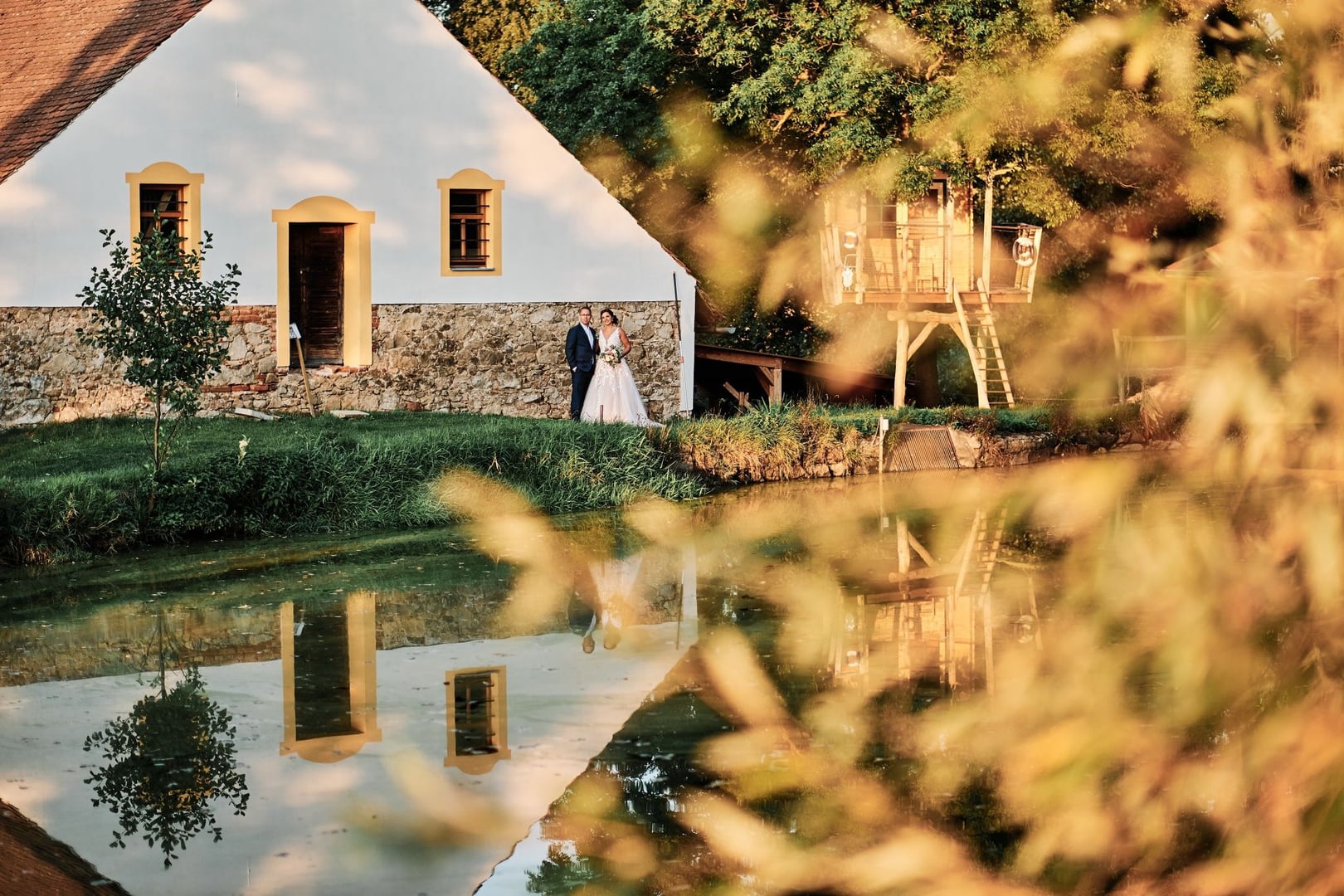 Wedding ceremony setup