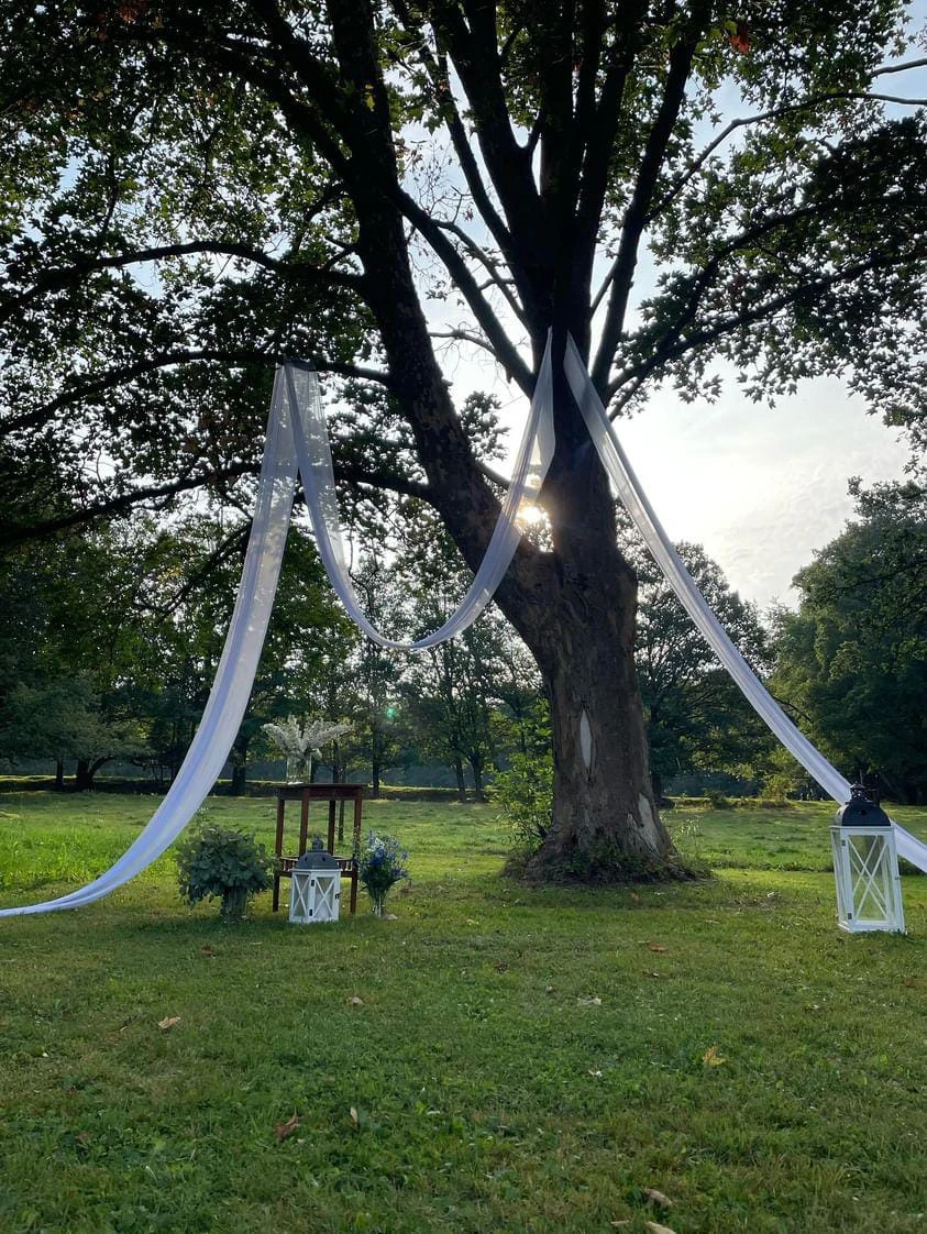 Wedding ceremony setup