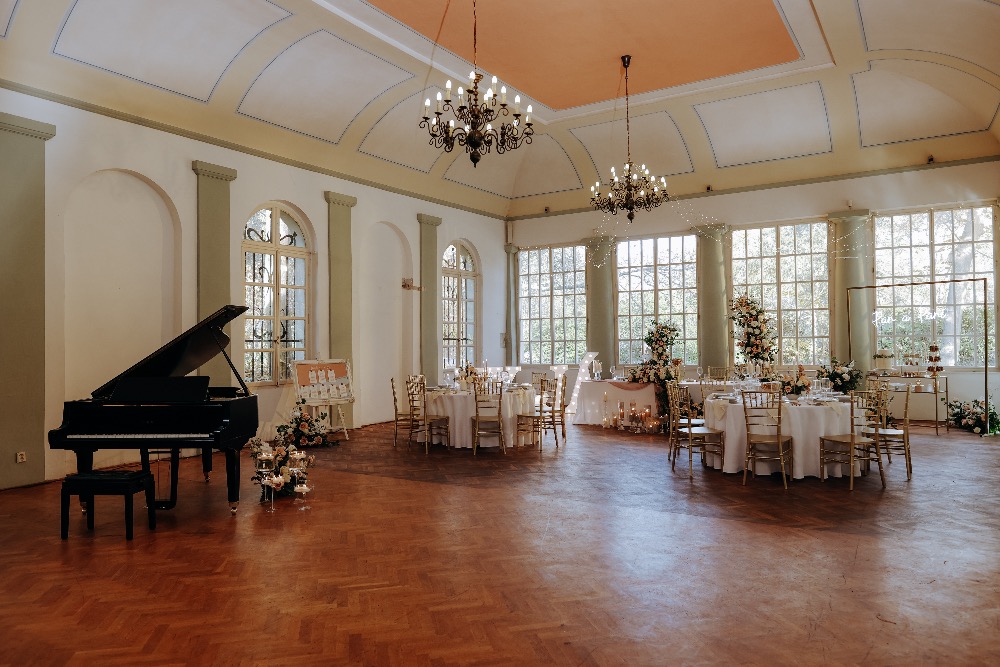Interior with piano