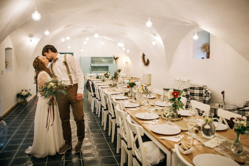 Wedding setup at Homutův statek