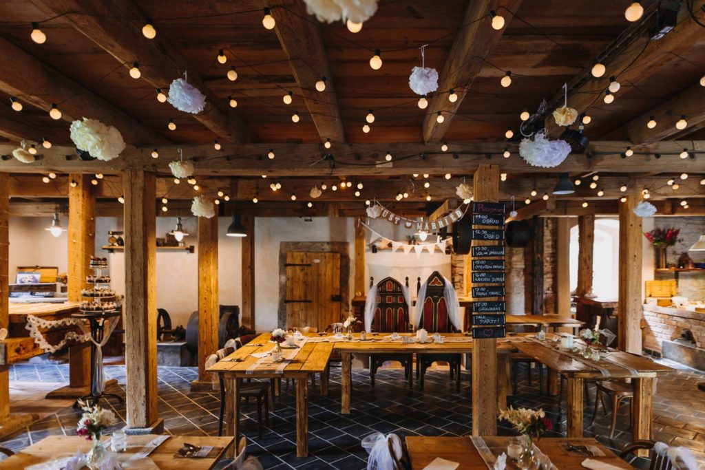 Modrý mlýn interior view