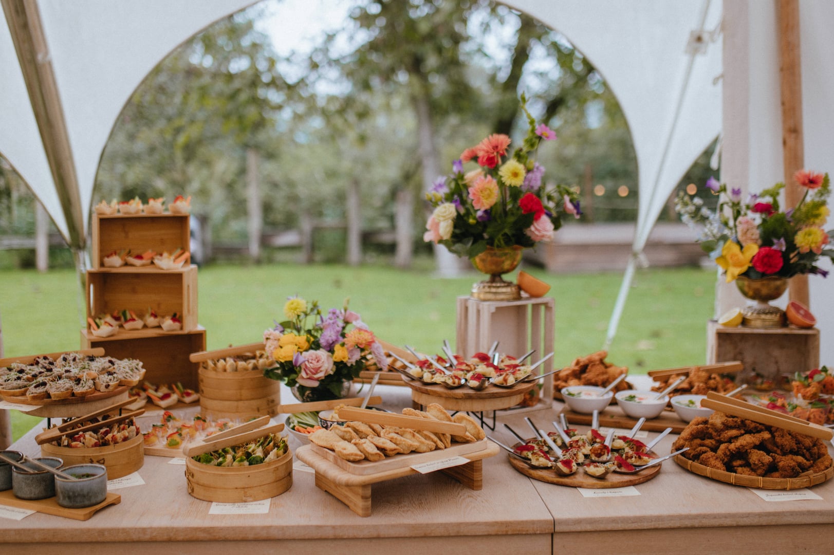 Catering team at work