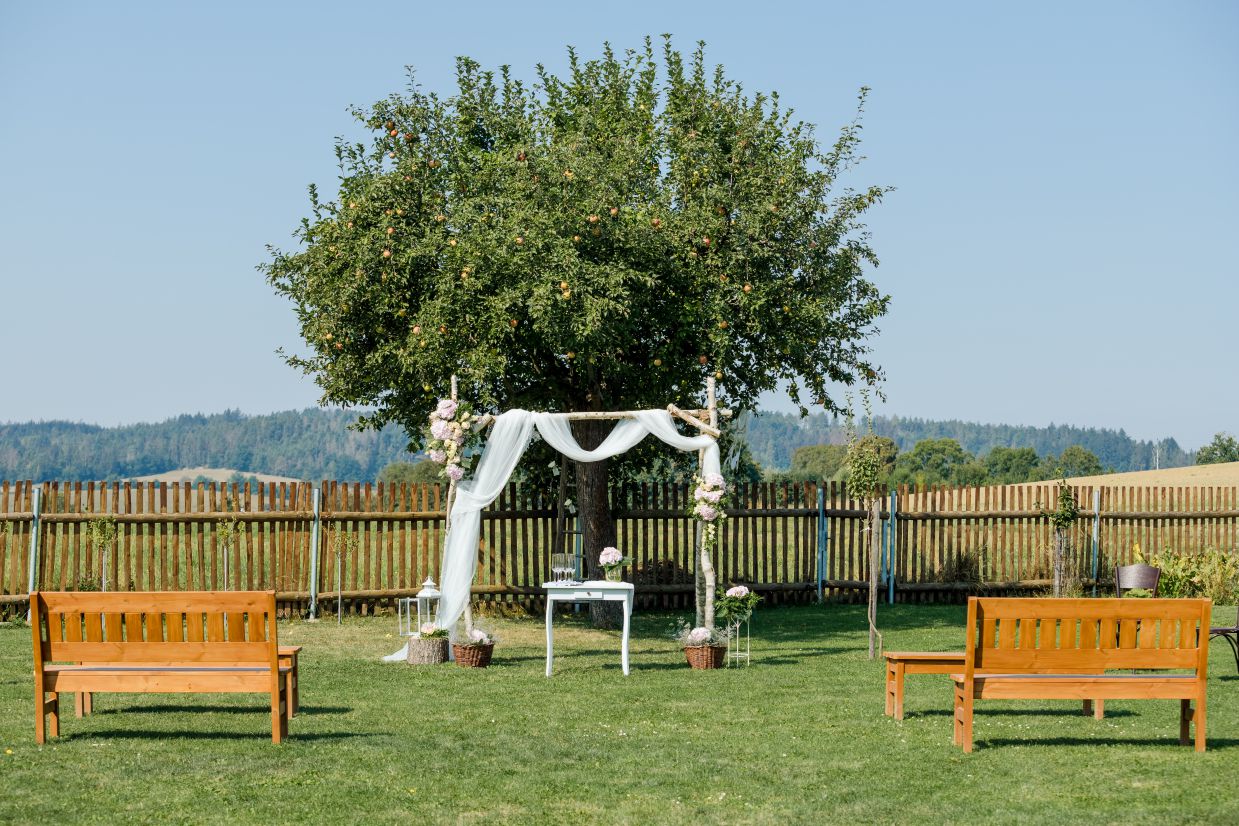 Reception area at Stodola U Jiskrů