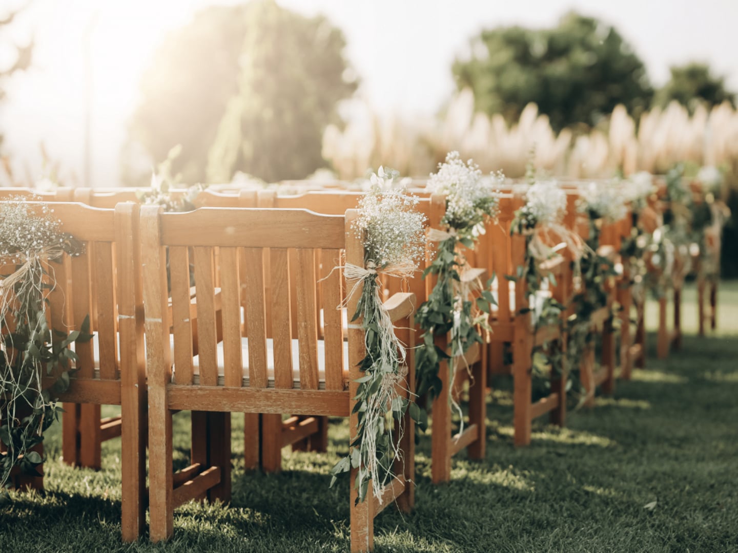 Outdoor wedding ceremony
