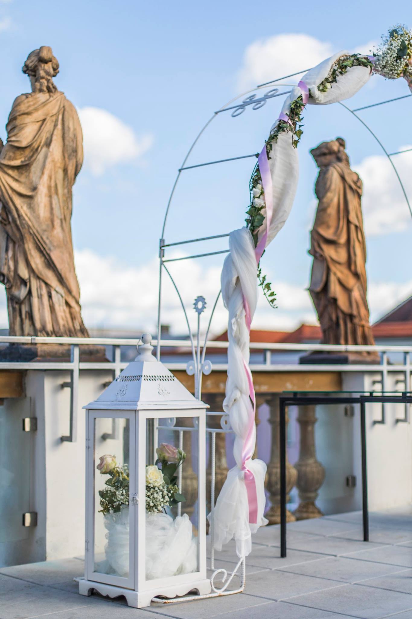 Terrace at Hotel a hostel U Zlatého kohouta
