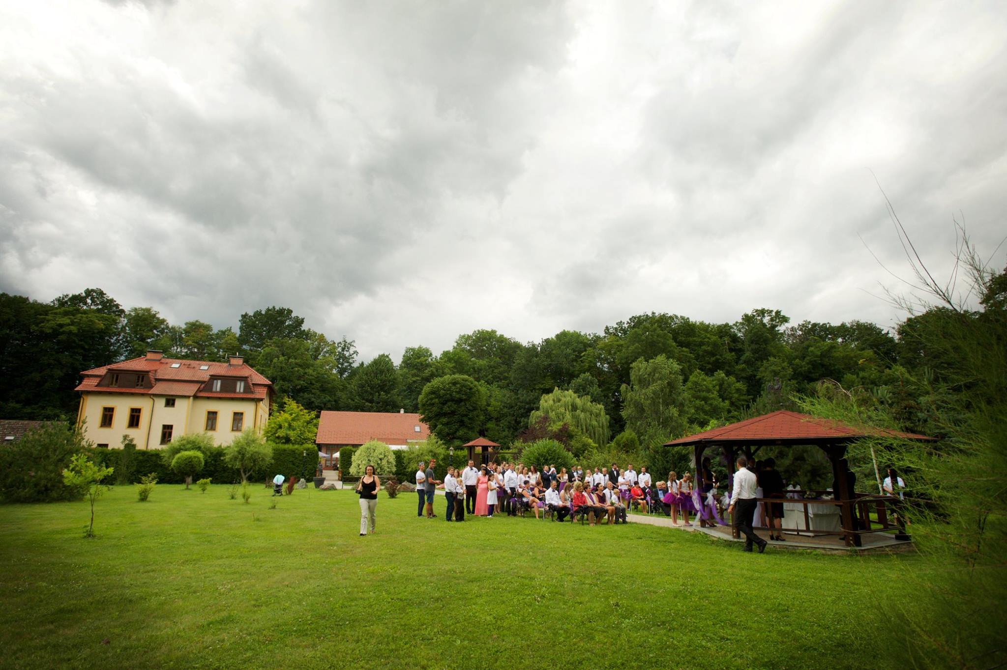 Wedding setup at Podstránský mlýn
