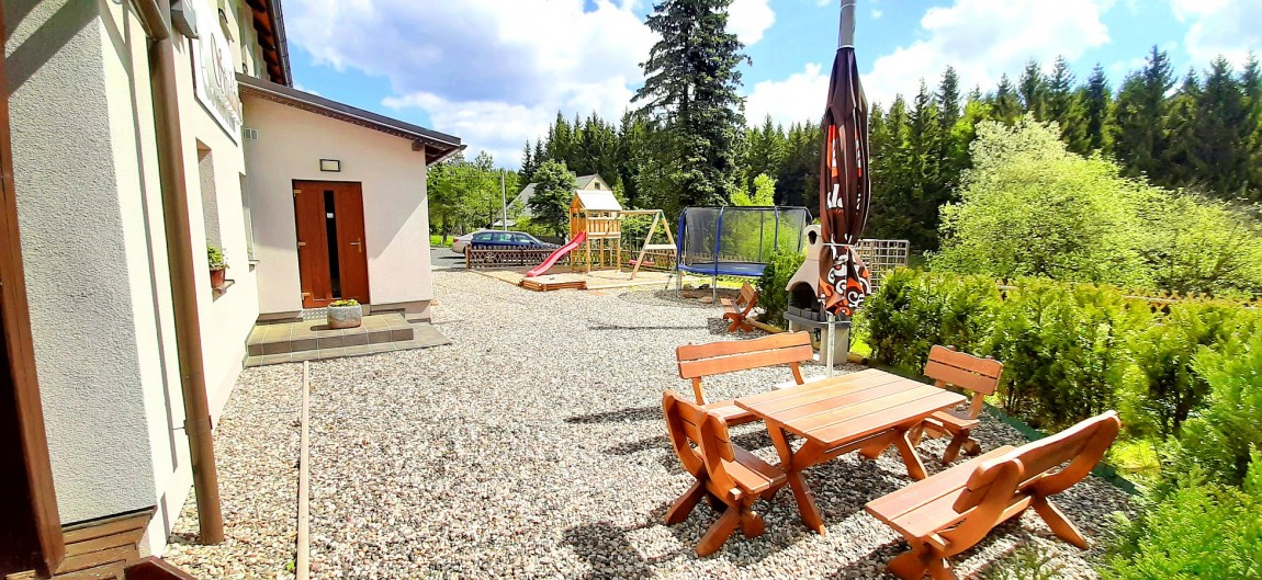 Outdoor seating area