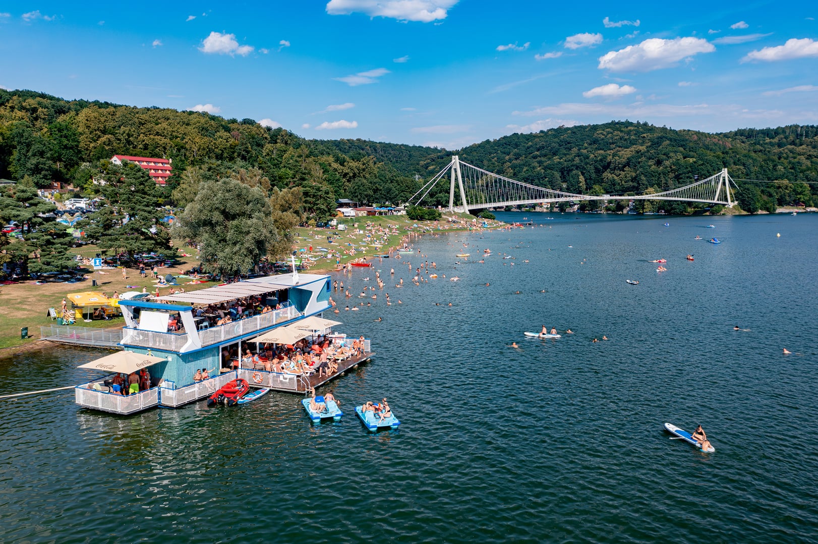 Pařník Vranovská přehrada pláž