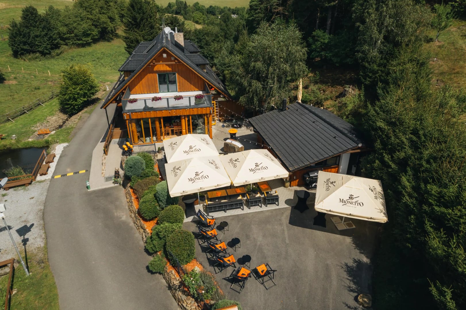 Drone view of Chata Lada