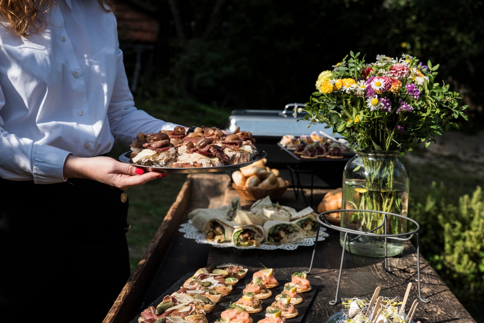 Catering food display