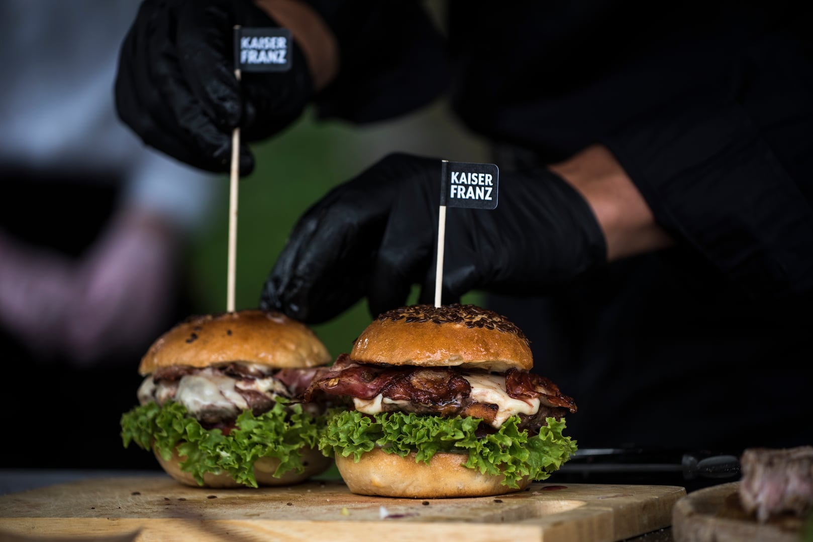 Catering dish presentation