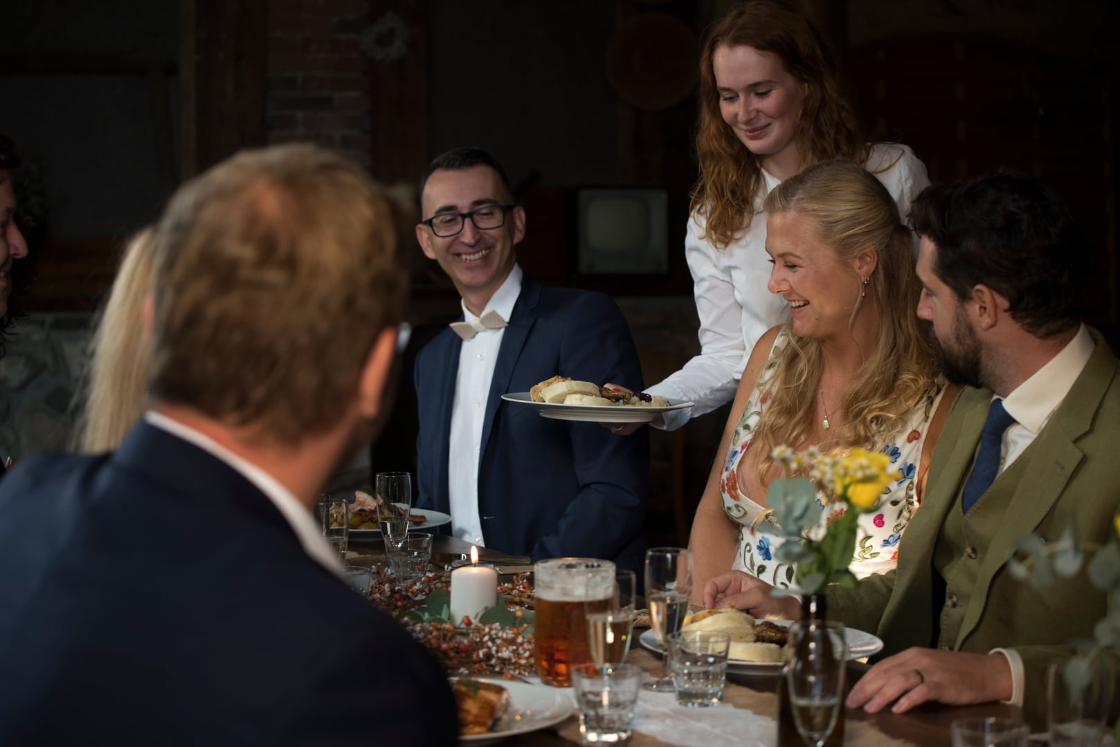 Catering team at work