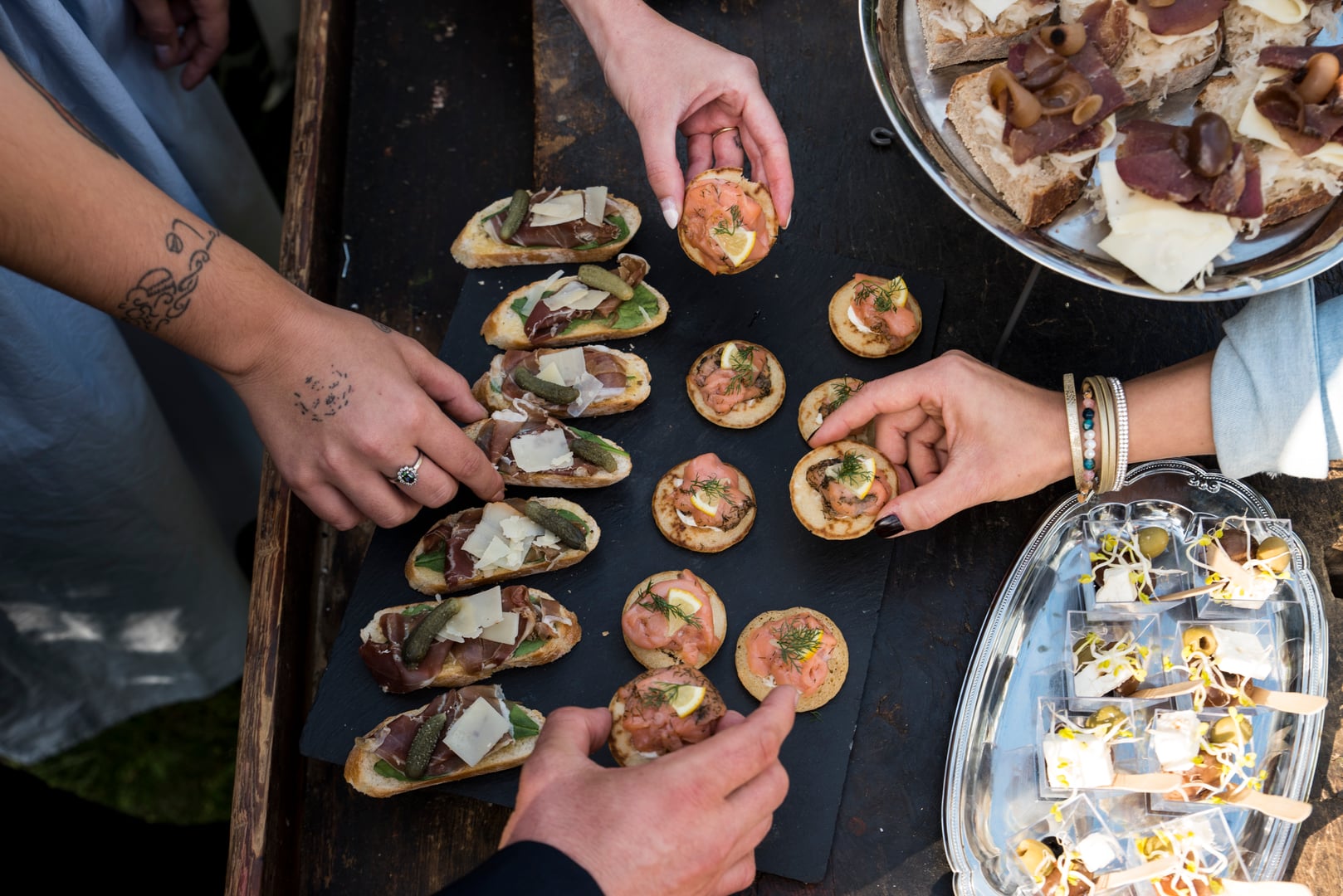 Catering event setup