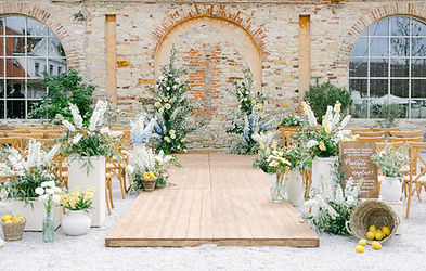 Wedding ceremony setup