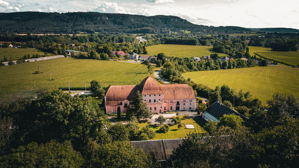 Aerial view of Dvůr Dařenice